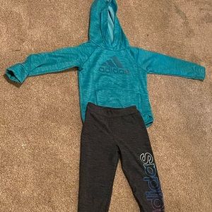 Adidas 2 piece girls set